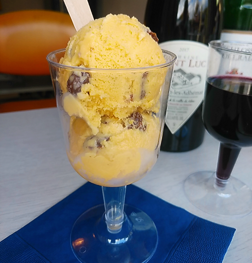 自家製ラムレーズンアイス